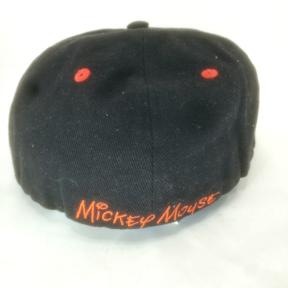 Disney Parks Mickey Mouse Hat Mad Skater Graffiti Hip Hop Fitted Size Youth Cap - Picture 2 of 4